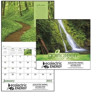 Goingreen (r) - Stapled, 2015 Appointment Calendar Is Eco-friendly, Beautiful And Informative