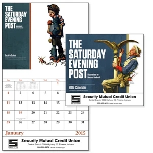 The Saturday Evening Post - Stapled, 13-month 2015 Calendar With Covers By Norman Rockwell