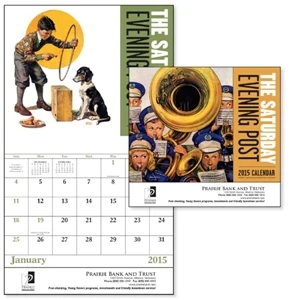 The Saturday Evening Post - Stapled, 13-month 2015 Calendar With Nostalgic Illustrations