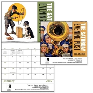 The Saturday Evening Post - Spiral, 13-month 2015 Calendar With Nostalgic Illustrations