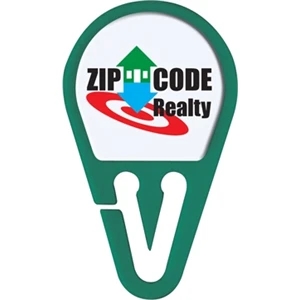 N-dome (tm) Keyzee (tm) - Green - Easily Attach Keys To Your Key Ring Without Breaking Your Fingernails. 1" X 1 5/8"