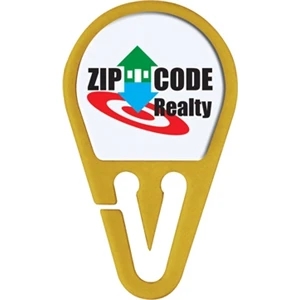 N-dome (tm) Keyzee (tm) - Yellow - Easily Attach Keys To Your Key Ring Without Breaking Your Fingernails. 1" X 1 5/8"