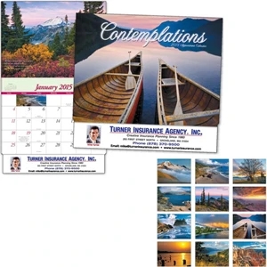 Contemplations - Thirteen Month Appointment Calendar With Images And Inspirational Quotes