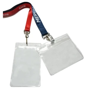 Custom Logo Badge Holder Nylon Lanyard