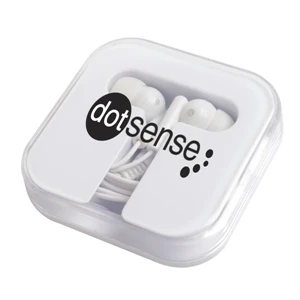 Vibe - Earbuds In A Protective Plastic Travel Container And A Clear Top