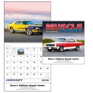 A Variety Of Impressive Muscle Cars Are Showcased In This 13-month 2015 Calendar