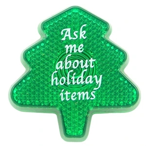X -strobe (tm) - Tree - Flashing Clip On Button With Blinking Green Light
