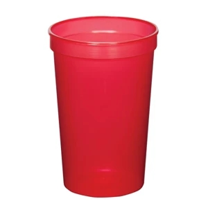 Translucent Red - 22oz Stadium Cup (squat) - 11 Opaque And 4 Translucent Colors