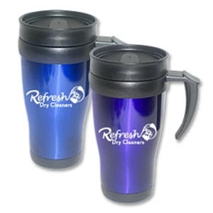 Navigator 16 Oz Double Wall Stainless Steel Outer And Plastic Inner Mug In Colors