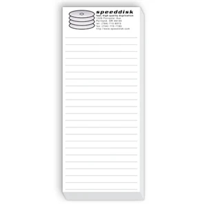 100 Sheets - Scratch Pad With 25, 50 Or 100 Sheets, 3 1/2" X 8 3/8" 1-4 Color Imprint