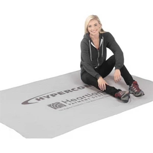 Specialty Printed (15"x15") - Sweatshirt Blanket, 54" X 84". Heather Gray