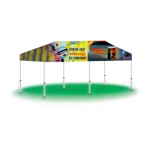 10ftx20ft Imprinted Logo Pop Up Tent Canopy - Full Digital