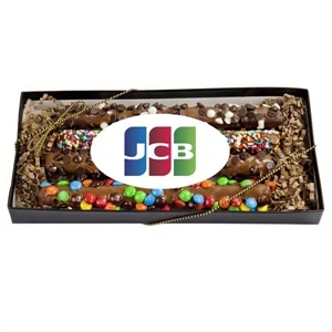 Decorated Gourmet Pretzel Gift Box w Customized Label
