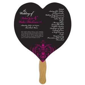 Heart Hand Fan Full Color