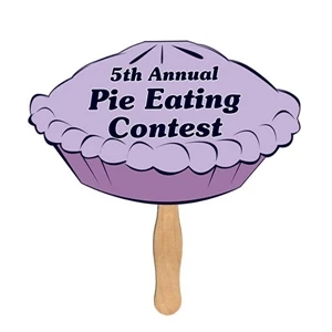 Pie Sandwiched Hand Fan Full Color