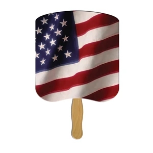 Flag Hand Fan Stock Graphic