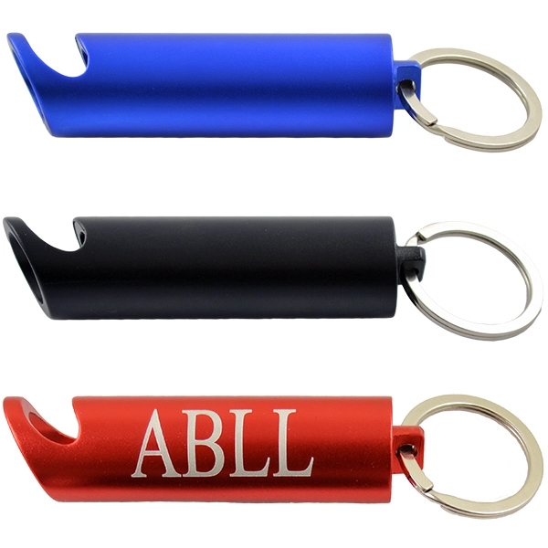 Aluminum Bottle Opener Flashlight Keychain - Aluminum Bottle Opener Flashlight Keychain - Image 0 of 3