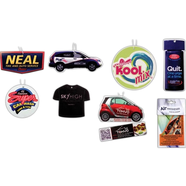 Paper Air Fresheners - Custom Shape w/Full Color Packaging - Paper Air Fresheners - Custom Shape w/Full Color Packaging - Image 1 of 29