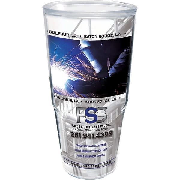Thermal Double Wall Tumbler - White Printed Insert - Thermal Double Wall Tumbler - White Printed Insert - Image 1 of 2