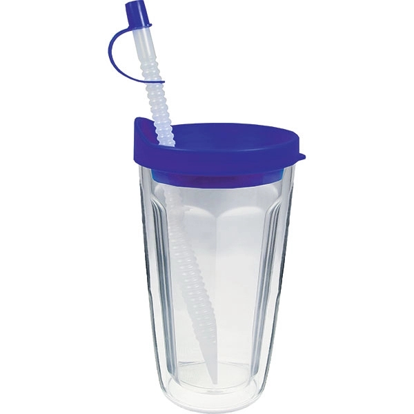 Thermal Double Wall Travel Tumbler w/ Lid & Straw - Thermal Double Wall Travel Tumbler w/ Lid & Straw - Image 7 of 28