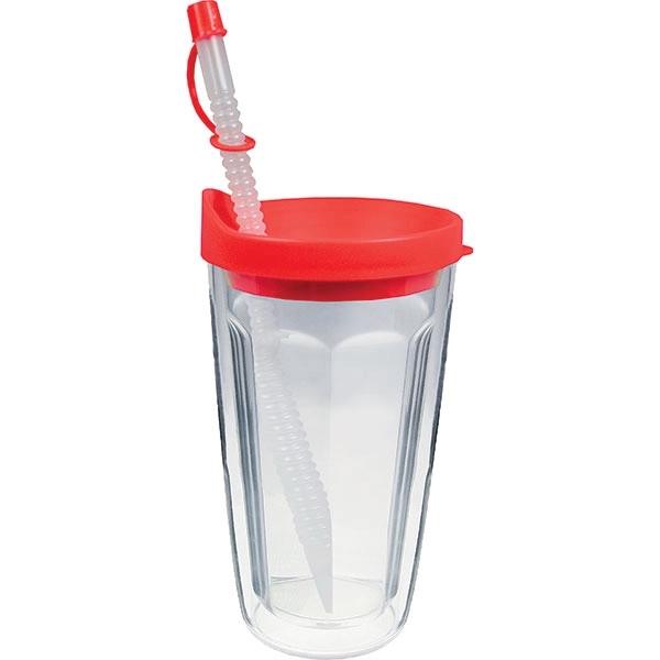 Thermal Double Wall Travel Tumbler w/ Lid & Straw - Thermal Double Wall Travel Tumbler w/ Lid & Straw - Image 2 of 28