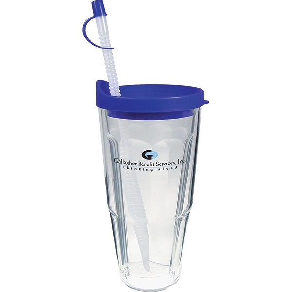Thermal Double Wall Travel Tumbler w/ Lid & Straw - Thermal Double Wall Travel Tumbler w/ Lid & Straw - Image 19 of 28