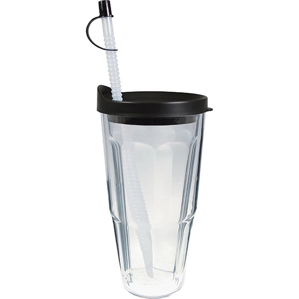 Thermal Double Wall Travel Tumbler w/ Lid & Straw - Thermal Double Wall Travel Tumbler w/ Lid & Straw - Image 28 of 28