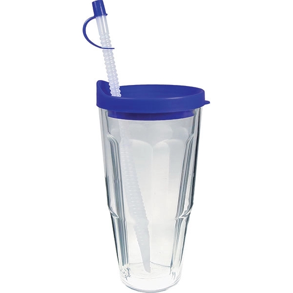 Thermal Double Wall Travel Tumbler w/ Lid & Straw - Thermal Double Wall Travel Tumbler w/ Lid & Straw - Image 27 of 28