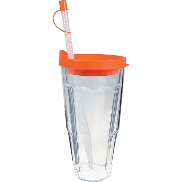 Thermal Double Wall Travel Tumbler w/ Lid & Straw - Thermal Double Wall Travel Tumbler w/ Lid & Straw - Image 25 of 28