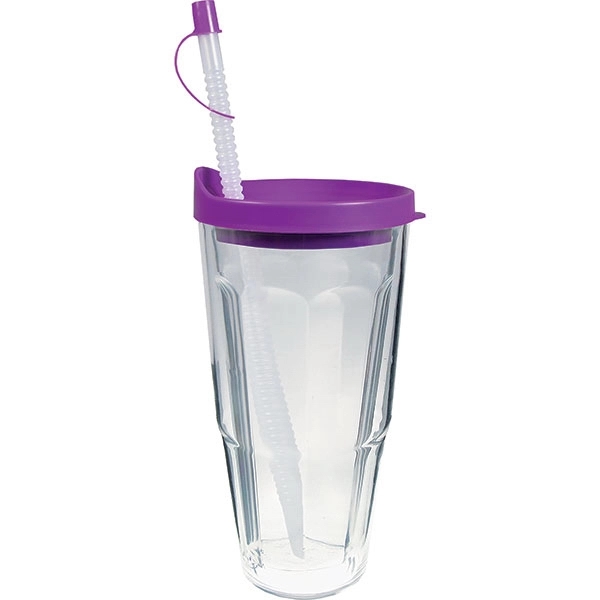 Thermal Double Wall Travel Tumbler w/ Lid & Straw - Thermal Double Wall Travel Tumbler w/ Lid & Straw - Image 23 of 28