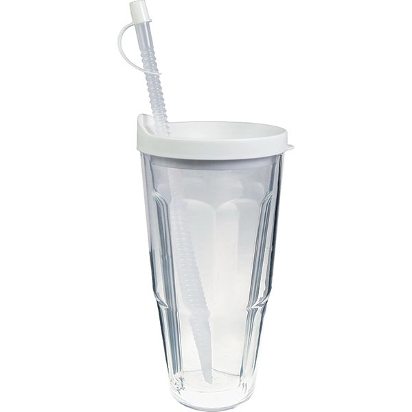 Thermal Double Wall Travel Tumbler w/ Lid & Straw - Thermal Double Wall Travel Tumbler w/ Lid & Straw - Image 21 of 28