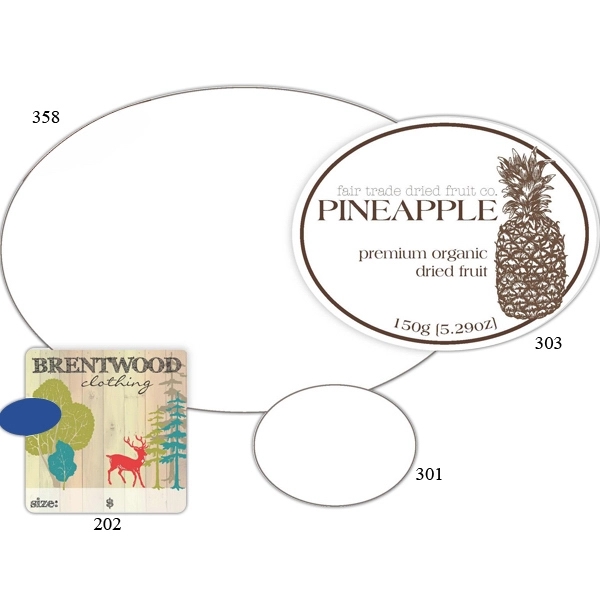 FasTurn® Oval Labels - Group I - 1C - FasTurn® Oval Labels - Group I - 1C - Image 1 of 1