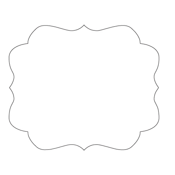 FasTurn® Special Shape Labels - Vintage Frame - 1C - FasTurn® Special Shape Labels - Vintage Frame - 1C - Image 1 of 1