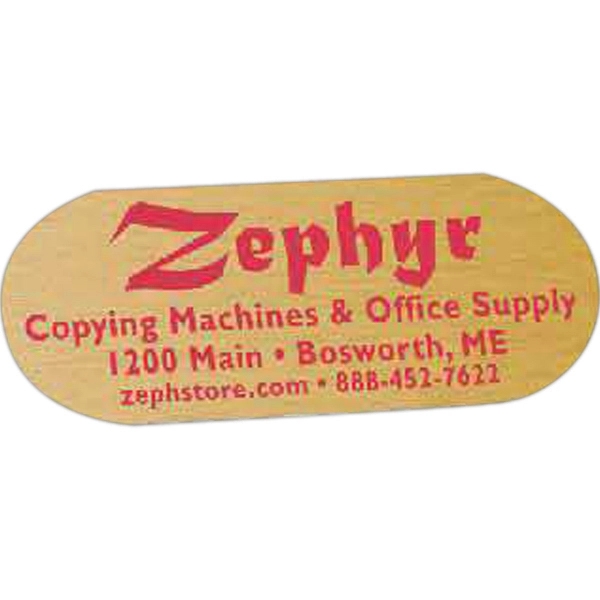 Oblong Idento Vinyl Identification Decal (1"x2 1/2")