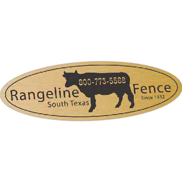 Oblong Idento Vinyl Identification Decal (1 3/4"x3 3/4")