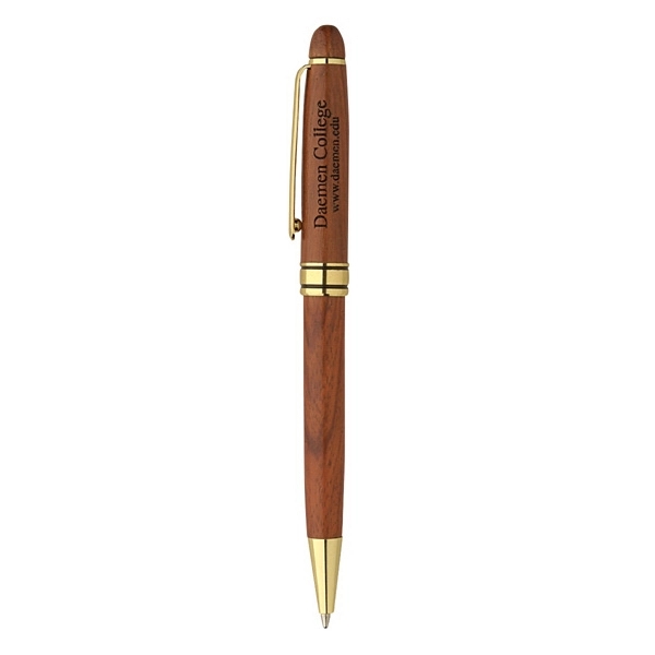 The Milano Blanc Rosewood Ballpoint Pen - The Milano Blanc Rosewood Ballpoint Pen - Image 0 of 1