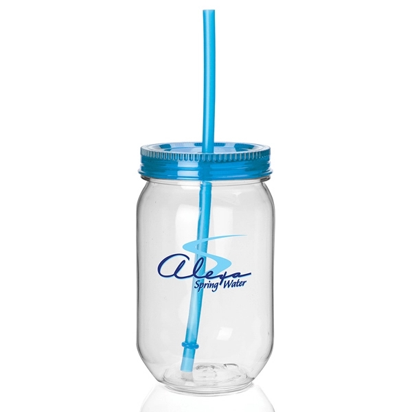 Fiesta Mason Jar Tumbler - 22 Oz. - Fiesta Mason Jar Tumbler - 22 Oz. - Image 6 of 12