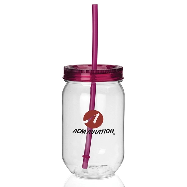 Fiesta Mason Jar Tumbler - 22 Oz. - Fiesta Mason Jar Tumbler - 22 Oz. - Image 11 of 12