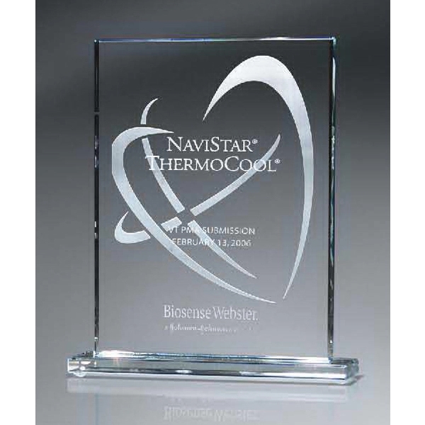Optic Crystal Rectangle Award - Large