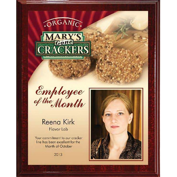 Large Digi-Color Mahogany Plaque