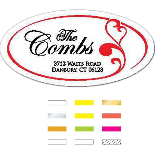 Die Cut Oval Labels - Die Cut Oval Labels - Image 0 of 0