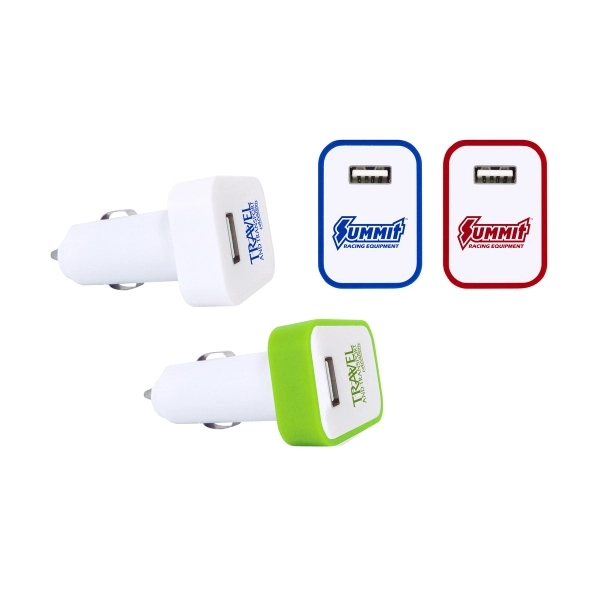 USB Car Charger with LED Light Plum Grove
