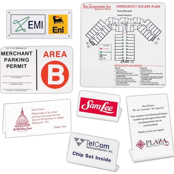 Economy Plastic Display Signs: 100-125 sq. in. - Economy Plastic Display Signs: 100-125 sq. in. - Image 1 of 1
