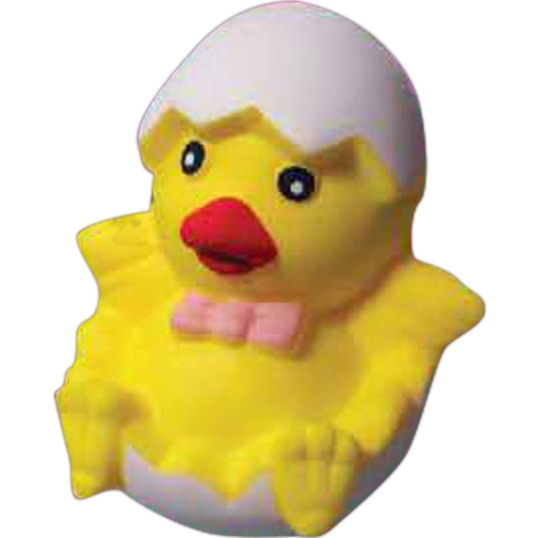 Chick in Egg Shaped Stress Reliever