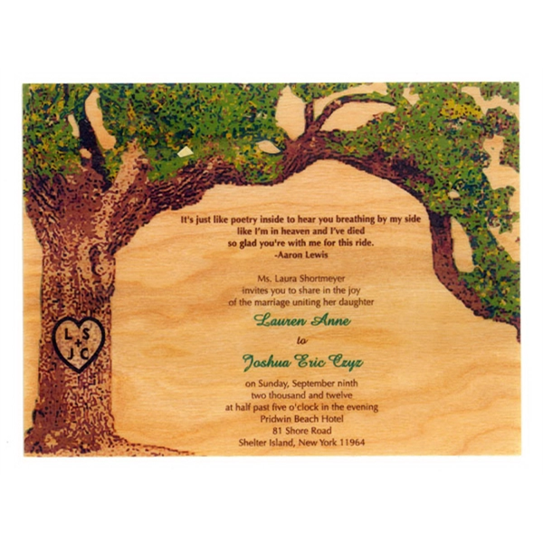 4.5" x 6" - Wood Veneer Postcards - 1 Sided - 4.5" x 6" - Wood Veneer Postcards - 1 Sided - Image 0 of 3