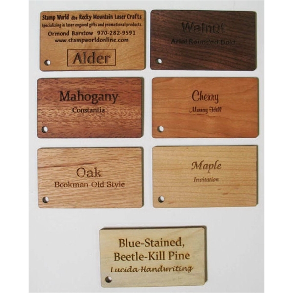 4" x 9" - Solid Hardwood Menus - Cocktail - 4" x 9" - Solid Hardwood Menus - Cocktail - Image 1 of 1