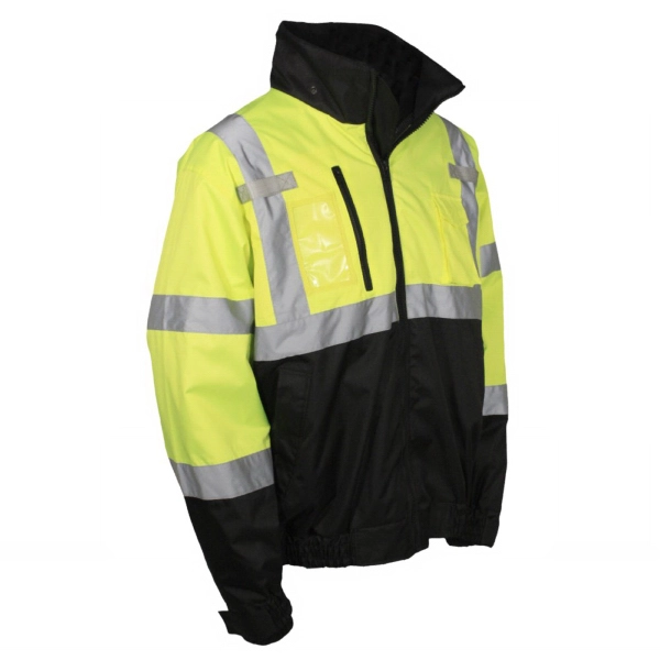 Radians® Hi Vis Black Bottom 3 In 1 Bomber Jacket - Radians® Hi Vis Black Bottom 3 In 1 Bomber Jacket - Image 0 of 3