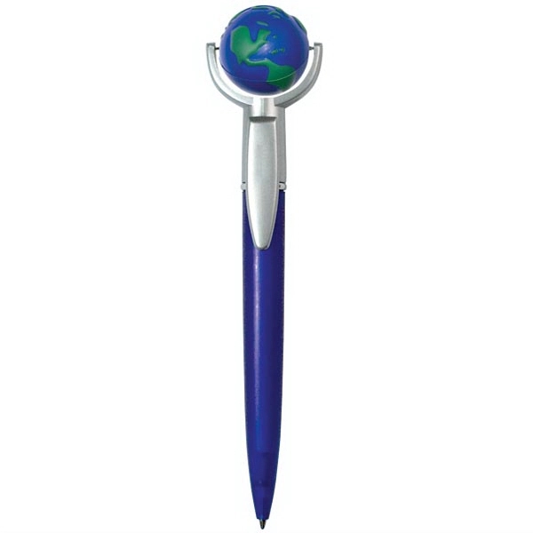 Custom Globe Stress Ball Pen