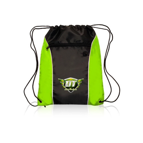 Side Color Drawstring Bag - Side Color Drawstring Bag - Image 2 of 9