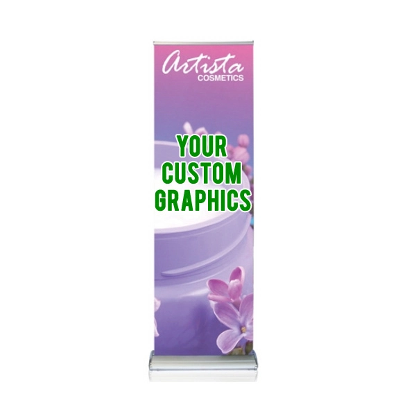 Doublestep 24"x74" Retractable Banner Stand with Graphic - Doublestep 24"x74" Retractable Banner Stand with Graphic - Image 0 of 0
